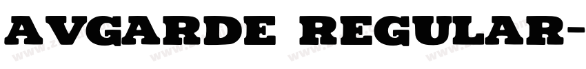 Avgarde Regular字体转换